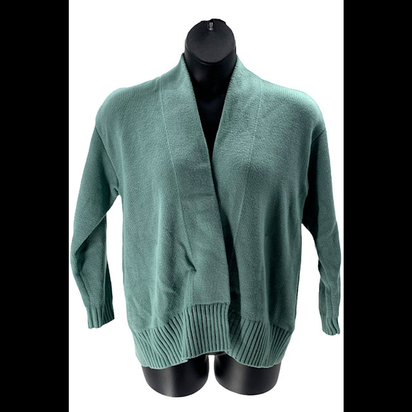 Candace Cameron Bure Novelty Jacquard Open Cardigan Trellis - Petite - Picture 1 of 3